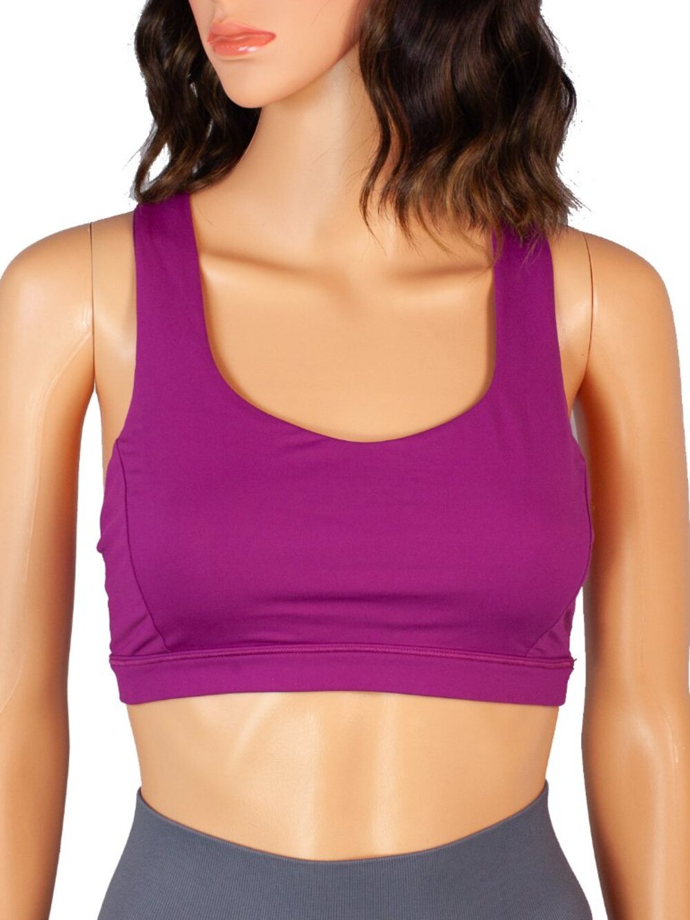 Lululemon Strappy Back Sports Bra Fuchsia Stretch Yoga Athletic Top
